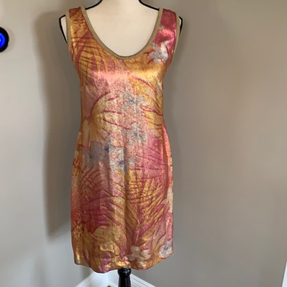 Angelo Marani 100% silk dress sequined perfect - Picture 2 of 13